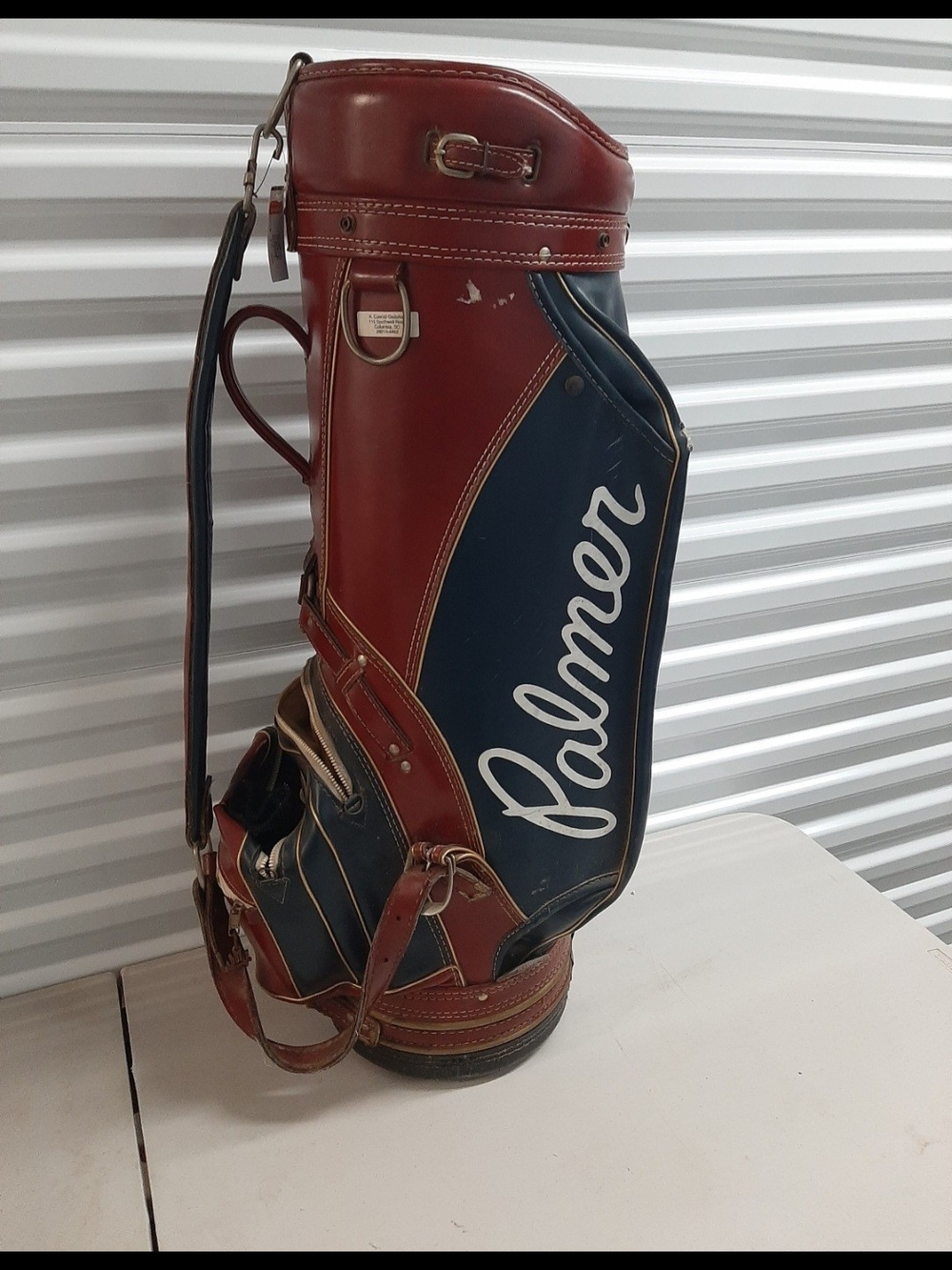 Vintage Arnold Palmer Hot Z Pro Group Faux Leather Golf Bag